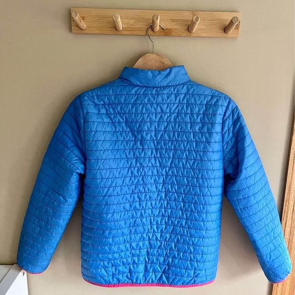 Vineyard Vines Blue / Pink lightweight packable puffer jacket- girls size XL - Picture 3 of 8